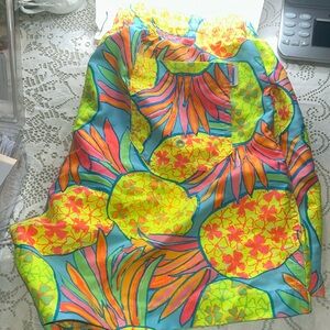 Chubbies The Hooligans Neon Pineapple Hawaiian Swim Trunks Shorts Yellow Mens XL